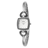 Caravelle by Bulova Women's 43L116 Silver and White Dial Metal Bracelet Watch