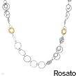 ROSATO Made in Italy Pleasant Necklace in 14K/925 Gold plated Silver. Total item weight 46.2g Length 60in