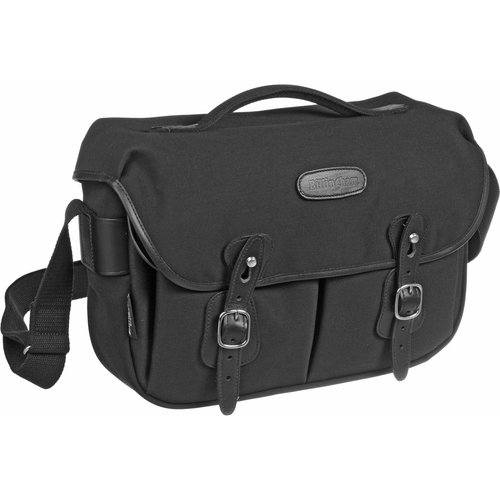 Billingham Hadley Pro Shoulder Bag (Black with Tan Leather Trim)
