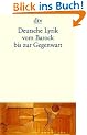Deutsche Lyrik vom Barock bis zur Gegenwart