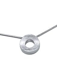 VINANI brand Germany 925 Sterling Silver Women Pendant Circle brushed with Snake Chain Necklace ACL