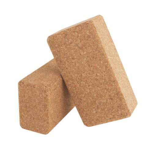Gaiam Natural Cork Yoga Bricks (9