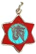 Tibetan Om (AUM) Inlay Pendant - Sterling Silver