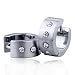 maltese15  - Maltese Cross Hinged Hoop Earrings