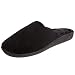 Isotoner Women's Microterry Clog, Black, 8 1/2 - 9