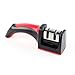Knife Sharpener – Great, Professional, Attractive and Light Weight - Two stage Knife Sharpening for Standard Knives - Manual, can be Used Left or Right Handed - Designed for Safety - Hard Plastic Casing and Tough Design – Two Stages Tungsten Steel and Ceramic – Best Knife Sharpener for Kitchen - Strokes to Keep Blades Sharp - Soft Grip Handle - Quickly Sharpens a Very Dull Blade