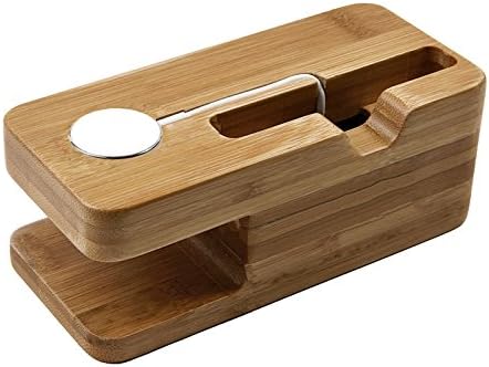 Wooden stand for Apple Watches Charging Stand Holder Bracket Docking Station Stock Cradle Holder for Apple Watch Charger Sport Edition 38mm 42mm and iPhone 6 Plus iPhone 6S Plus Charging Dock
