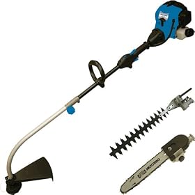 Silverline 633770 Multi-Head Petrol Garden System (Hedge Trimmer, Chainsaw and Grass Trimmer)