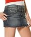 GUESS? Raw-Edge Denim Miniskirt