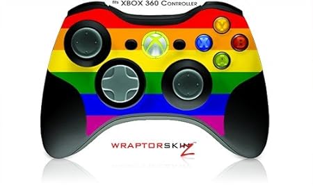 XBOX 360 Wireless Controller Decal Style Skin - Rainbow Stripes (Controller Not Included)