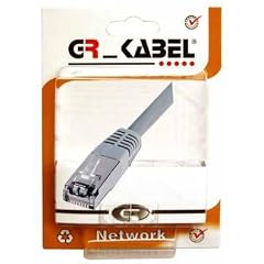 SF/UTP Patchkabel Cat 5e grau 2,00mGeschirmte RJ45 Stecker, 11 Belegung nach 568Bangespritzte Knickschutzt�lle und Zuge