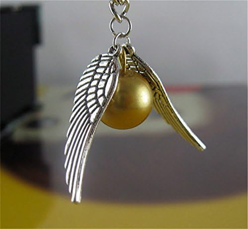 Etrys Harry Potter Quidditch Golden Snitch Pocket Necklace Round Ball with Swing Pendant Fashion Jewelry