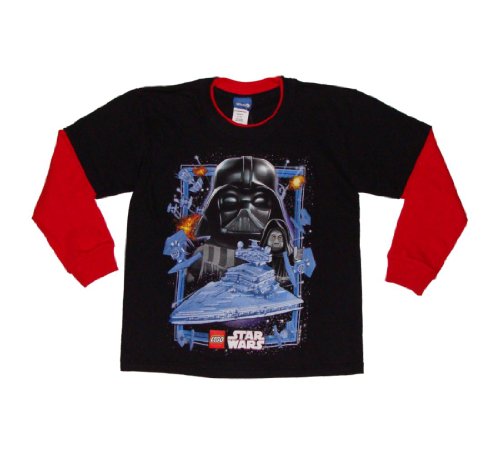 Lego Star Wars The Dark Side Boys Long Sleeve T-shirt (M (5/6), Black)