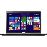 Asus N751JX-T4056H 43,9 cm (17,3 Zoll) Notebook (Intel Core i7 4720HQ, 3,5GHz, 8GB RAM, 1TB HDD, NVIDIA GF GTX 950M(2GB), Blu-ray, Win 8.1, es Display) silber