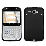 Premium Black Rubberized Shield Hard Case Cover + Atom LED Keychain Light f ....