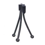 Leinox Ministativ QS3 mit Clip für z.B. Canon Powershot S100 S90, D10, SX230 SX220 SX210 SX150 SX130 SX120 IXUS 310 230 220 115 110 105 100 90 1100 1000 HS, Nikon Coolpix P7100 P7000 P500 S9100 S8100 S3100, Olympus XZ-1, SZ-30MR, SP-810UZ, Panasonic Lumix LX5 LX3 DMC TZ22 TZ18 FZ150 FZ100 FZ50 FS16, Casio EX-H15 H30 Z350 Z800 ZR10, Fujifilm Finepix HS20, Sony DSC-WX7B W570B W530B, Sigma DP2x DP2s DP1x DP1s uva.