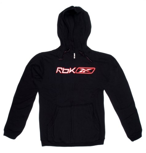 Reebok Herren SWEATJACKE Zip Thru Hooded, schwarz, M Preisvergleich