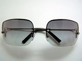 Authentic Fendi FS358R 060 Silver Gray Gradient Lens Sunglasses by