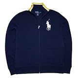 41qE8RzuqVL. SL160  Polo Ralph Lauren Big Pony Track Jacket, Navy, L