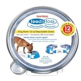 Bamboo Feed Toss 12oz Disposable Dog Bowl Liners 12 Pack