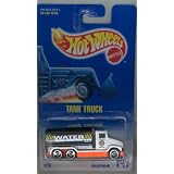 Hot Wheels #147 Tank Truck White w Black Tank Collectible Collector Car 1:64
