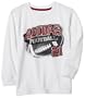 Adidas Boys 2-7 Half Sport Long Sleeve Tee Shirt,White,5
