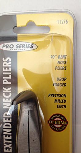 KR Tools 11276 9 1/2-Inch Long Reach Bent Nose Pliers 90 Degree