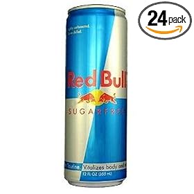 Red Bull Sugar Free, 12-Ounce Cans (Pack of 24)