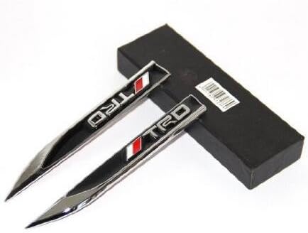 White688 2pcs OEM Chrome Emblems Blade Sticker 3d Logo