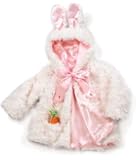 Bunnies by the Bay The Original Bunny Cuddle Coat, White, 6-12 Months