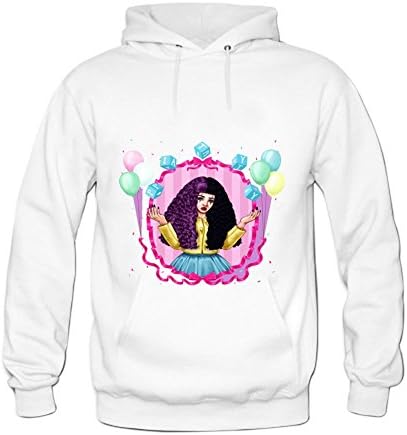 Detyu Men's Melanie Martinez Crew Neck T Hoodies S White