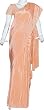 Indian Pure Silk Light Salmon Sarees Womens Dresses (ossari101)