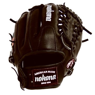 Nokona Bloodline Baseball Glove, Right Hand, 11.5-Inch, Black On Sale