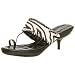 J.Renee Women's Anton Sandal,Black Zebra,10 M