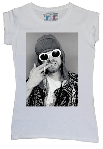 Kurt Donald Cobain Nirvana Sub Pop Dgc Women T-shirt Vest Tank Top T Shirt