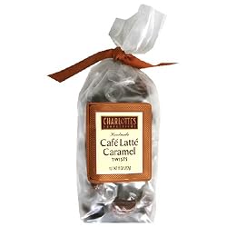 Charlotte's Confections Caramels & Soft Chews, Caf? Latte Caramel, 8-Ounce Bags (Pack of 4)