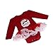 Elevin(TM)Christmas Newborn Baby Girl Party Outfits Romper Clothing Sets Tutu Dress