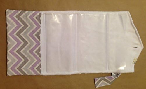 Yellow Button Baby Changing Pad Clutch - chevron