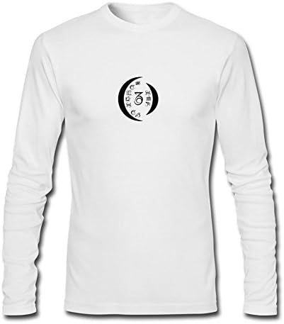 YLINFUN Men's A Perfect Circle Logo Long Sleeve T-shirt Size M White