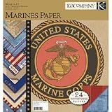 Military 12x12 Double-Sided Scrapbooking Paper Pad: Marines