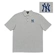 New York Yankees MLB Classic" Polo Shirt (Heather Grey)"