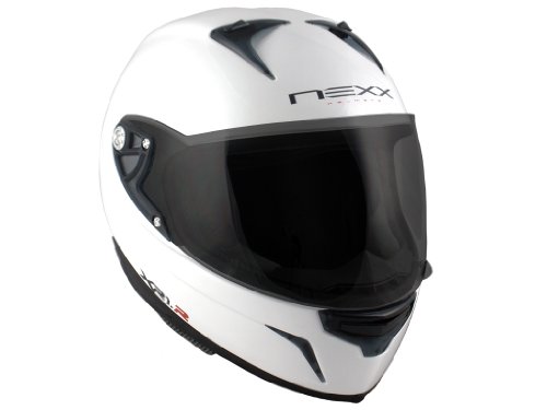 Nexx XR1R Full Face Helmet (White Shiny, X-Small)