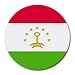 Tajikistan Flag Round Mouse Pad