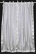 White Tie Top / Ribbon Top Purple Silk Sari fabric Drapes, Panels, Curtains