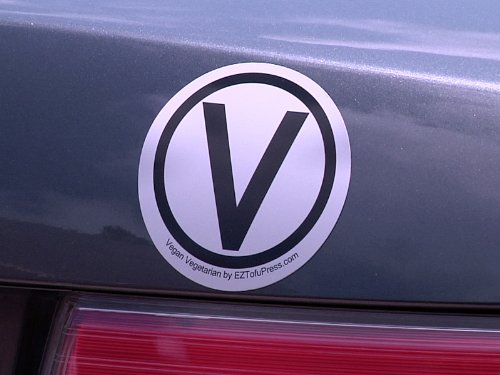 Vegan Vegetarian Magnet for Refrigerator Cars Vans or Trucks