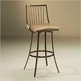 Victoria Barstool in Passion Suede Earth Seat height: 26"