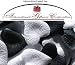 Heart Shaped Silk Rose Petals Wedding Favors Decor - 200 Count - Black & White
