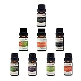 :Pursonic 100% Pure Essential Aromatherapy Oils Gift Set-8 Pack , 10ML Eucalyptus, Lavender, Lemongrass, Mandarin, Orange, Peppermint,Tea Tree & Wintergreen