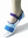 Stripe Style Non-Slip Slipper Socks Series, Style D, MEDIUM 6-7