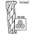3/8INX600FT TWISTED NYLON ROPE
